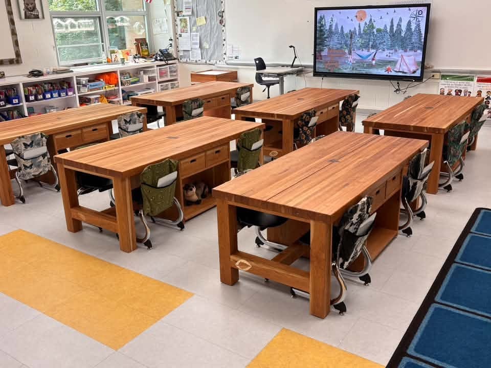 Calm-down corner with sensory tools